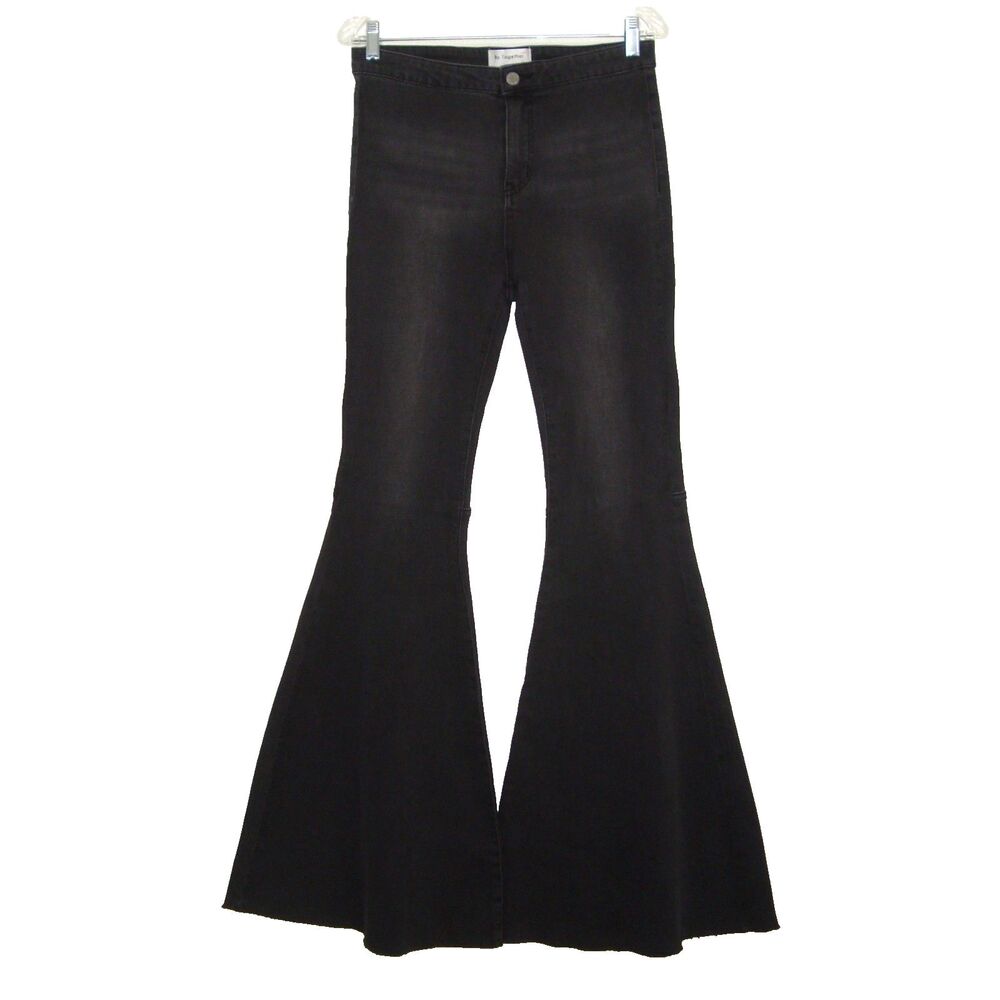 NWT By Together Womens High Rise Bell Bottom Flare Leg Jeans Boho Hippie 70s